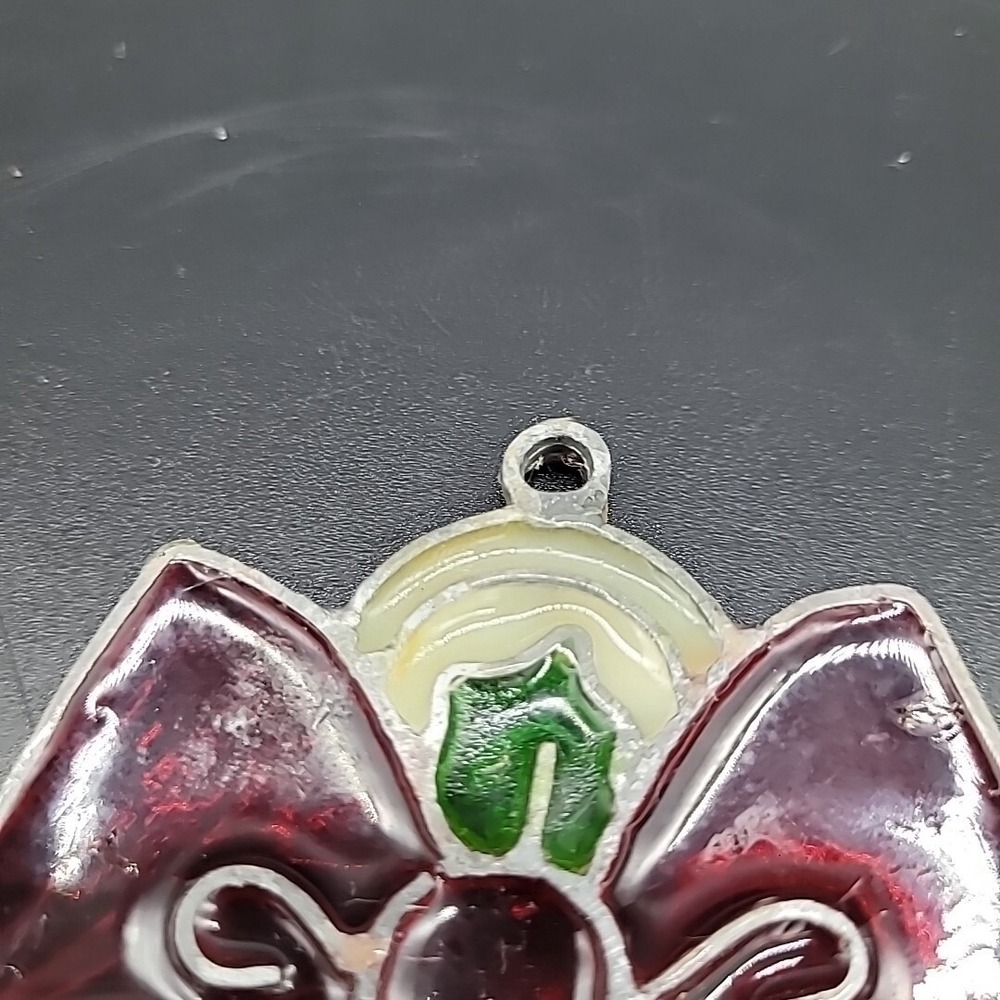Vintage Kurt S Adler 12" Santa and Mrs Claus Stained Glass Window Hanging 1979‎ - Picture 9 of 11